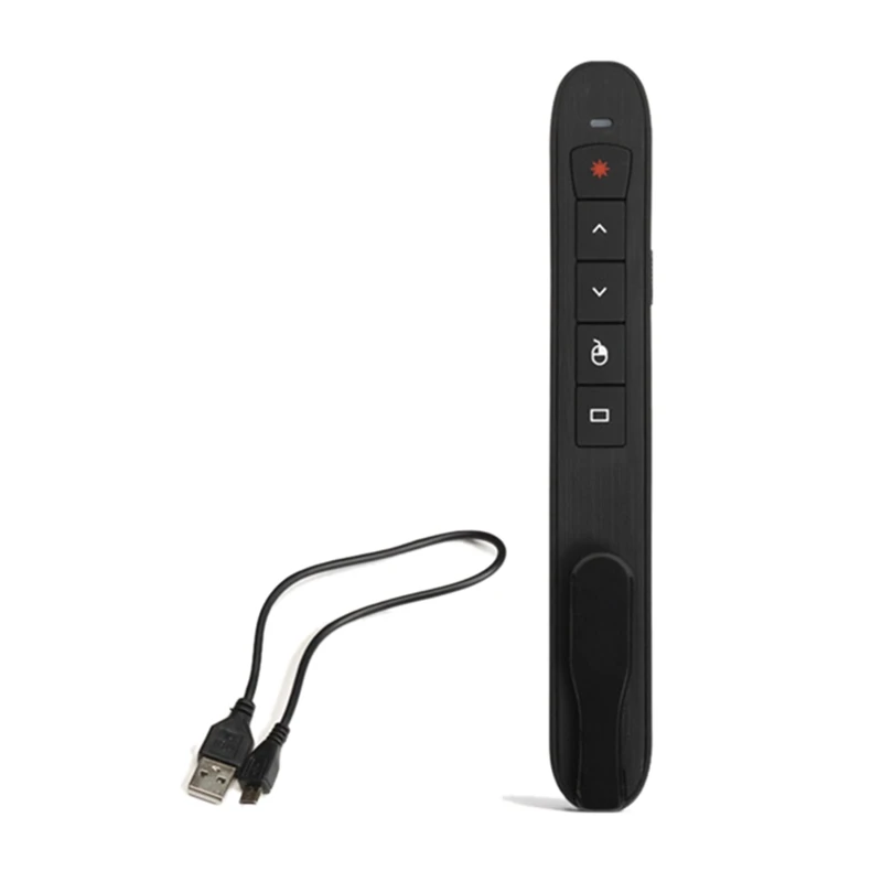 Rechargable 2.4G Wireless Presentation Pointer With Air Mouse
