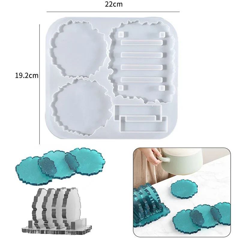 DIY Crystal Silicone Mold - Three-Layer Decorative Fruit and Tea Plate