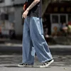 Men Jeans Wide Leg Denim Cargo jean pants Loose Straight Baggy Men's Jeans hip hop Streetwear Skateboard Neutral denim Trousers 4