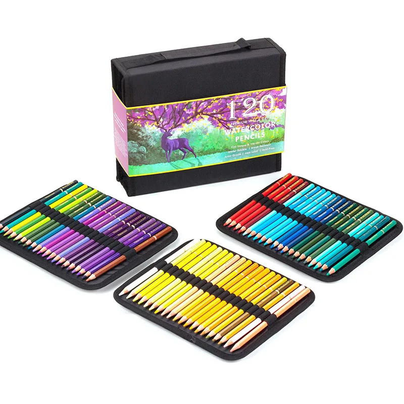 Drawing Pencils Art Set – 55 Watercolor Pencils and Sketching Art Supplies