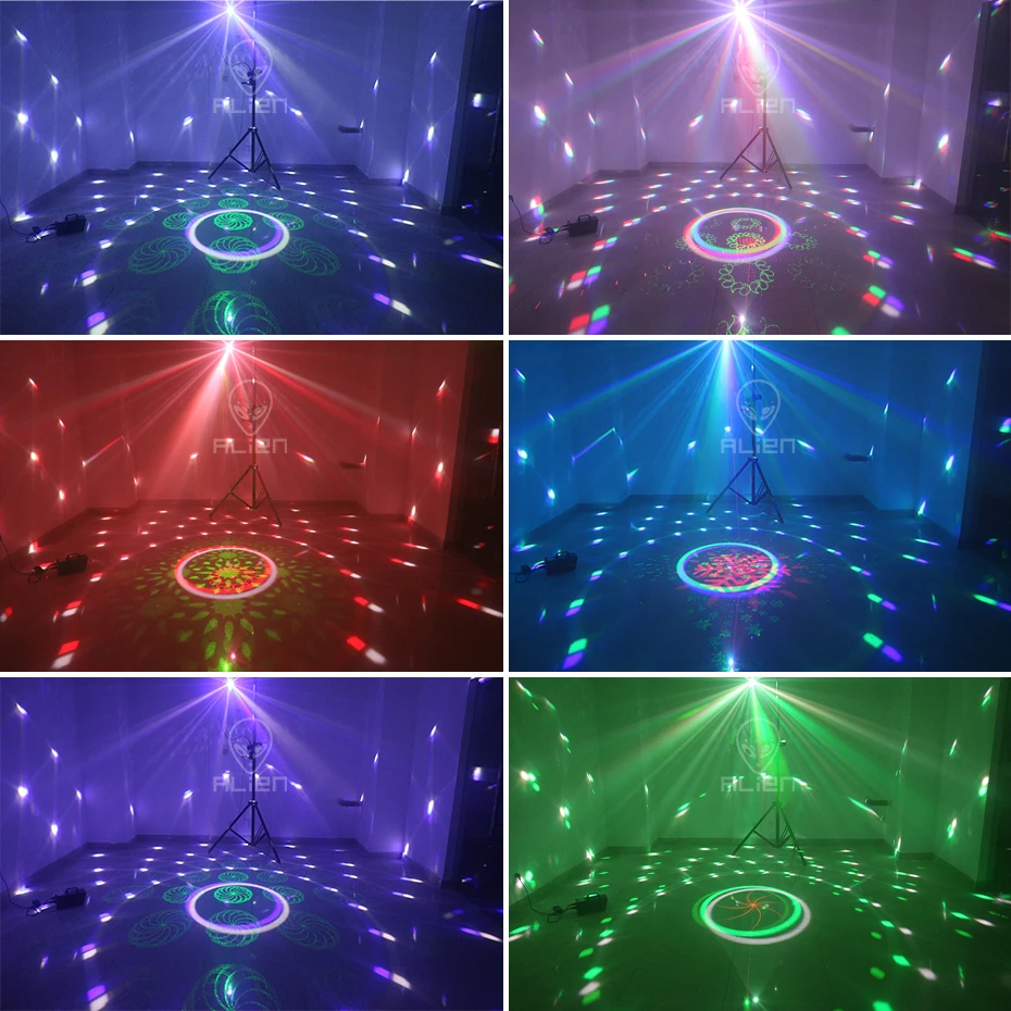 Proiettore Laser RGB Stroboscopico LED Luce Di Sceno DMX Effetto - Foto 7