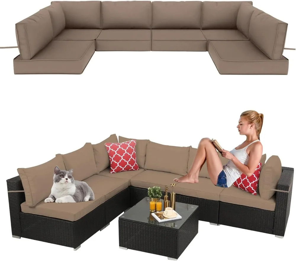 Outdoor Sectional Cushion Set (14-Piece) 6