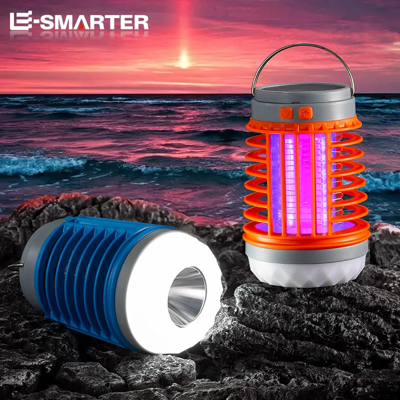Outdoor Mosquito Killer Rainproof Electric Shock Garden Insect Killer Lamp LED Flashlights for Fishing capming hiking