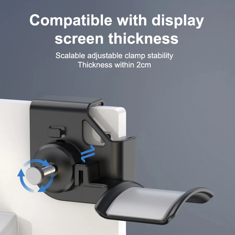 Headphone Holder PC Monitor Hanger Wall Hook Monitor Earphone Stand Universal Headset Hanging Hook Durable Headphone Bracket