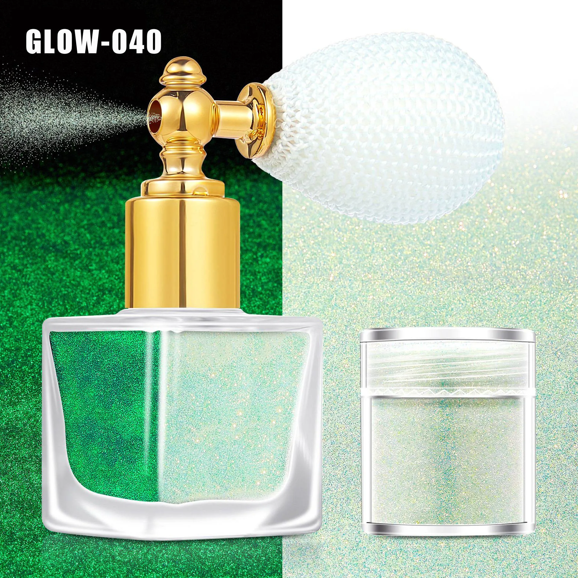 Glitter Spray For Hair And Body Shimmer Spray Highlight Glow Party Christmas Carnival Cosmetic Spray Glitter 6