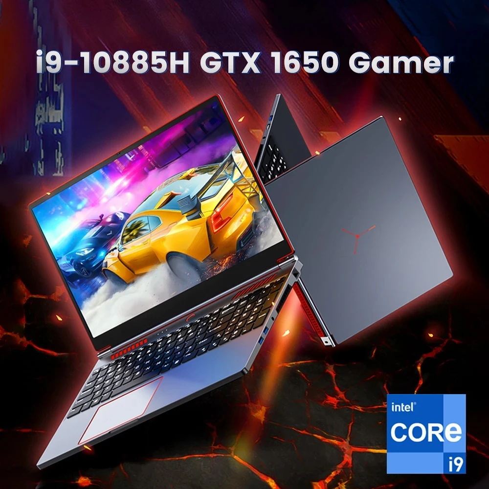 

15,6-дюймовый игровой ноутбук Intel i9 16,1 H i7 Nvidia GTX 10885 4G IPS 1650x1920 1080 Гц ультрабук Windows 11 ноутбук компьютер Ноутбуки