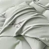 Luxury Embroidery Bedding Set Egyptian Cotton 400TC Duvet Cover Flat Fittedsheet Single Double Queen King Quilt Cover Pillowcase 4