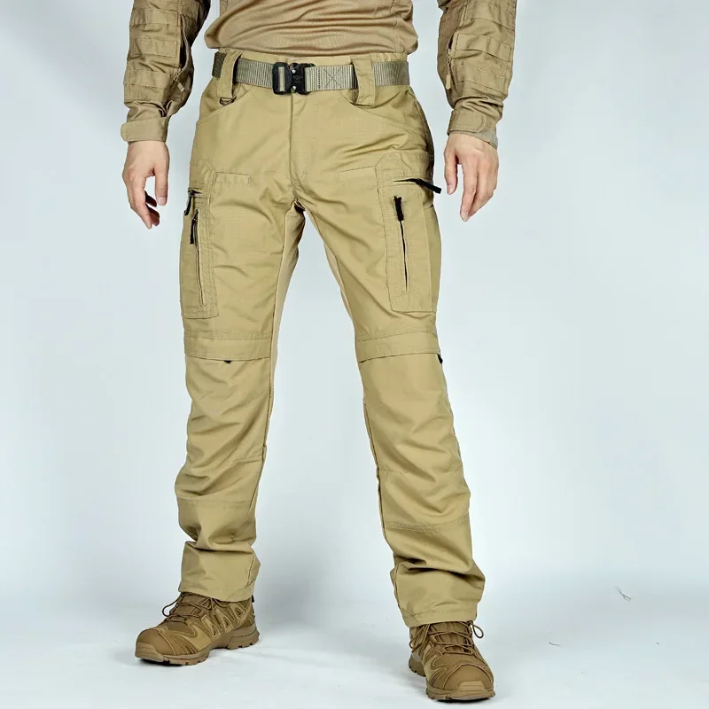 P40 Tactical Pants Men Military Outdoor SWAT Pants Multi-pocket Cargo Trousers Waterproof Wear-resistant Field Training Uniforms