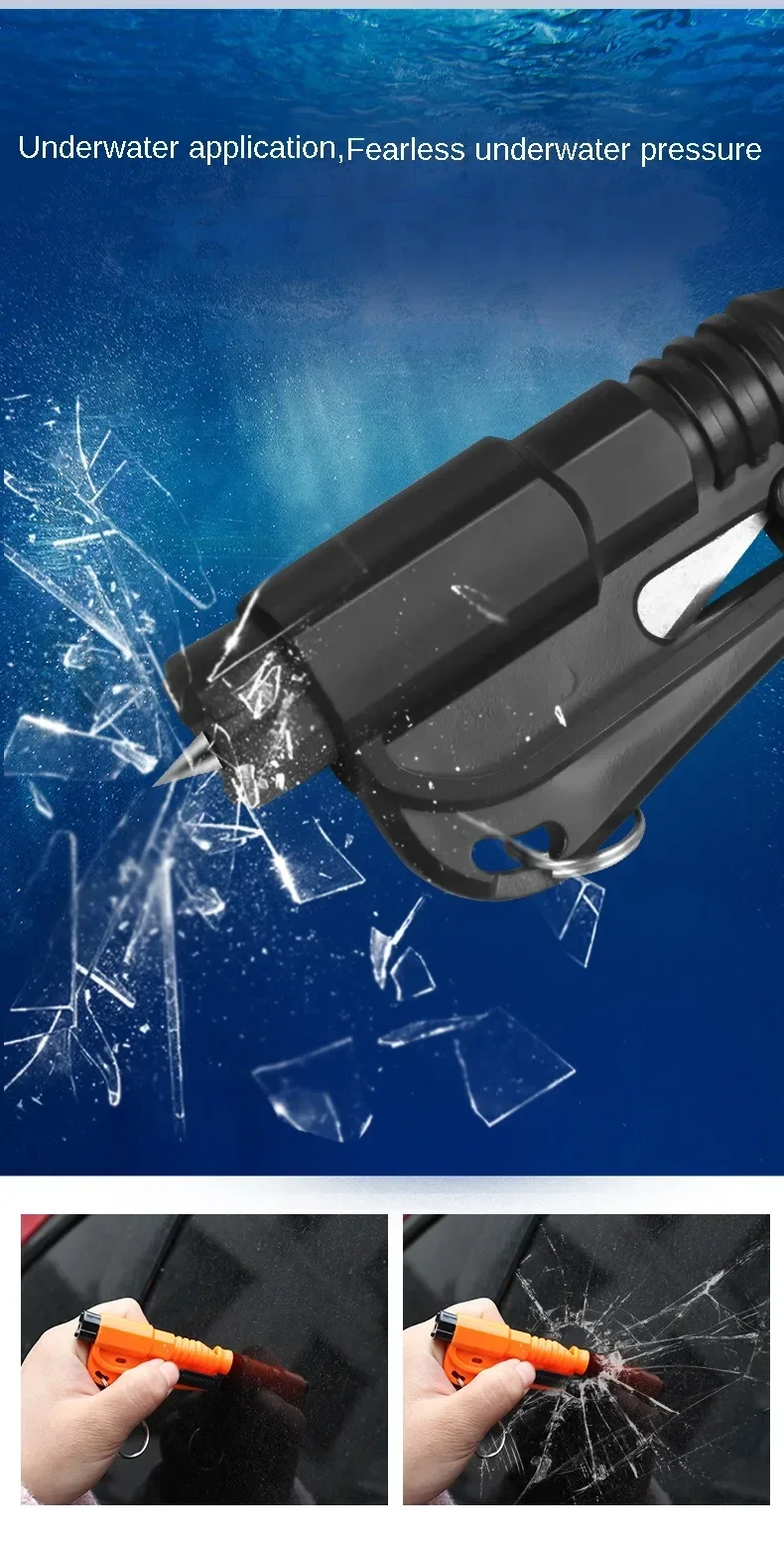 Safety Hammer with Rescue Whistle, Car Escape Tool