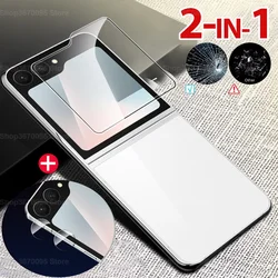 2 - in - 1 Lens Screen Protector with Tempered Glass for Samsung Galaxy Z Flip Series (2in1)