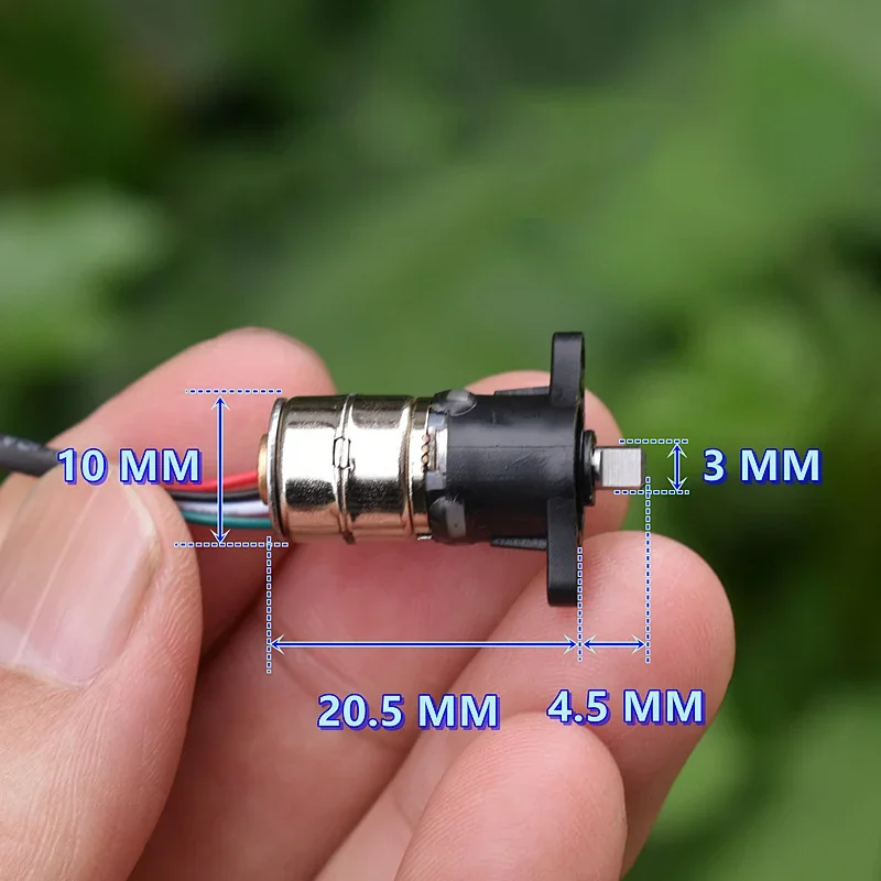 Description Picture 4 of itemMini Tiny 10mm 2-Phase 4-Wire Planetary Precision Gear Stepper Motor 5V Micro Reduction Stepping Motor DIY Robot Camera Monitor