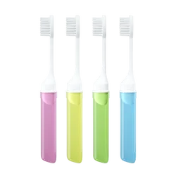 Compact Foldable Travel Toothbrush in Vibrant Colors (4pcs)