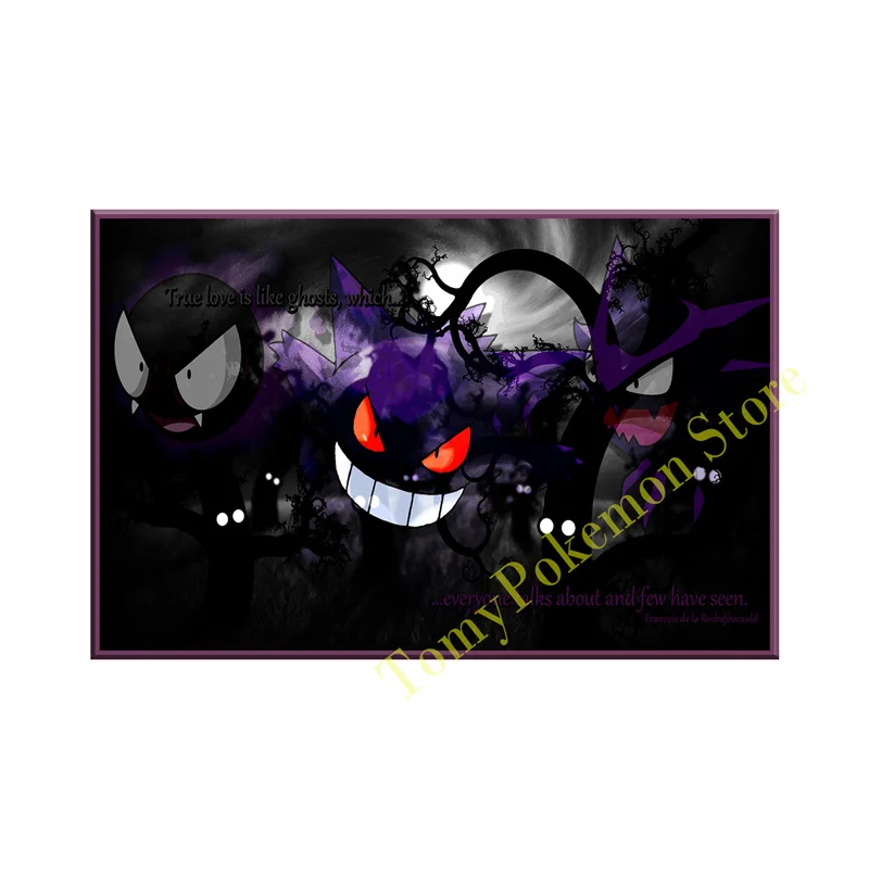 Anime Pokemon Canvas Painting Yveltal Gyarados Gengar Charizard Poster E Stampa Acquerello Wall Art Picture Home Decor Kid Gift