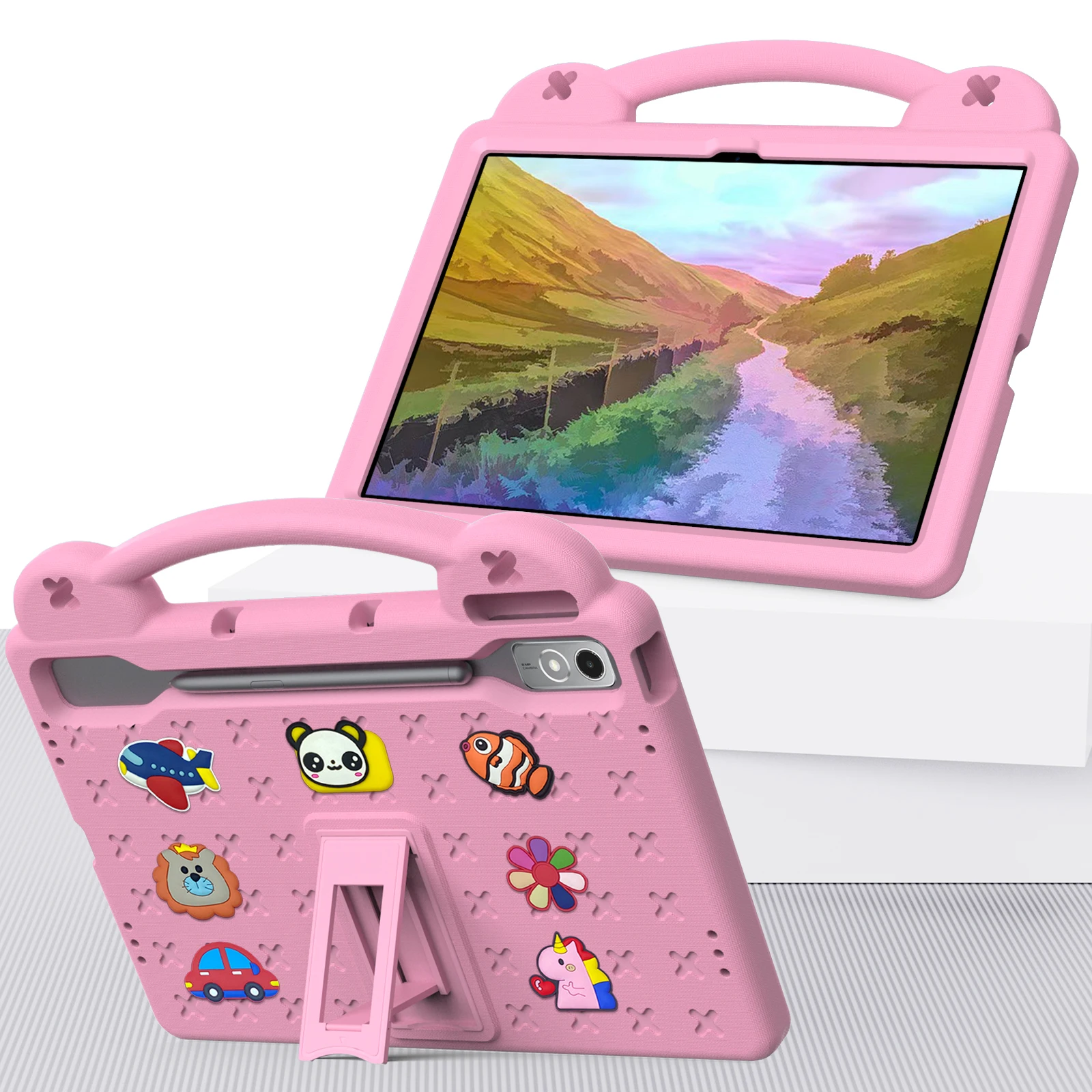 Children's Bear Handheld Tablet Cover, EVA Protective Casing