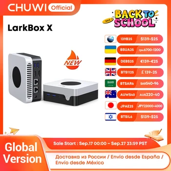 CHUWI LarkBox X Mini PC 12 GB di RAM 512 GB SSD Intel N100 PC di gioco Grafica UHD per processori Intel di 12a generazione Computer desktop WiFi 6 1