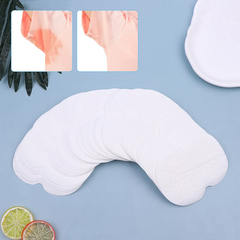 Sweat Pads Summer Deodorants Underarm Anti Perspiration Disposable Armpit Absorb Shield 50Pcs