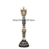 New dzi bead three-sided puba diamond peel vajra pestle ornament Tibetan natural diamond pestle dzi bead pestle 4