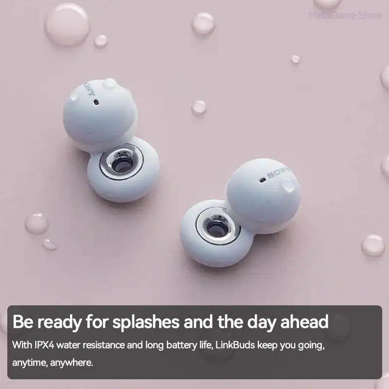 Sony LinkBuds True Wireless Earbuds Adaptive Volume Control Multipoint Connection Fast Pair IPX4 Bluetooth Open Ear Earphones
