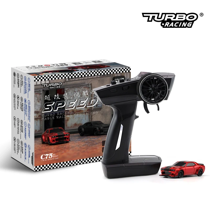 Turbo Racing C75 1:76 Drift RC Car Full Proportional Remote
