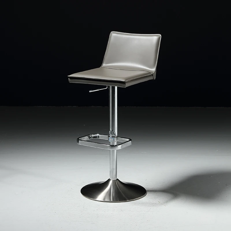 

Итальянский минималистичное седло кожаный высокий стул вращающийся барный стул современный простой Ресторан остров платформа подъемный стул барный стул