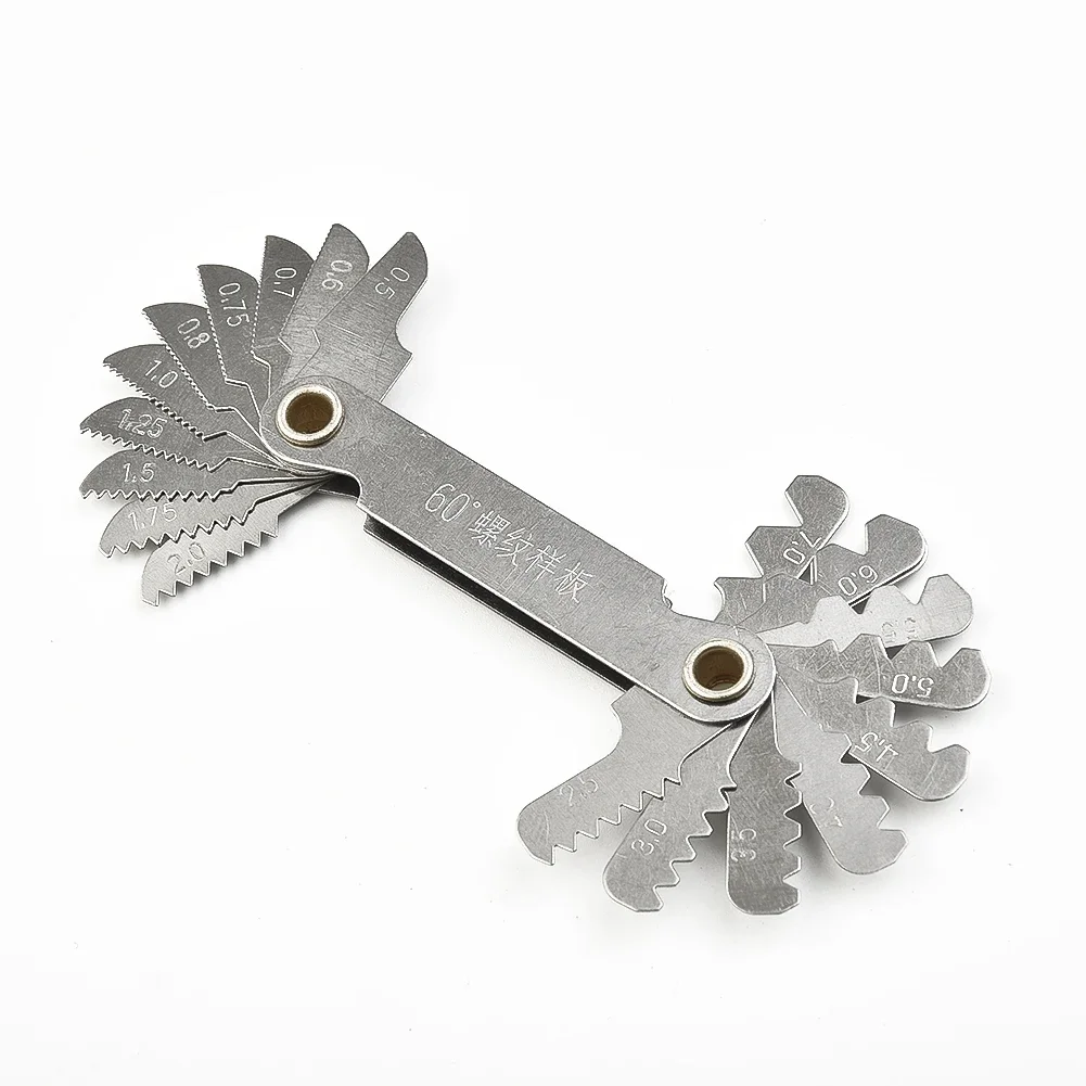 Thread Pitch Cutting Gauge Blade Tool 55 & 60 Degree Inch Metric Screw Thread Pitch Gauge Blade Meter Measuring Tool thread measuring gauge