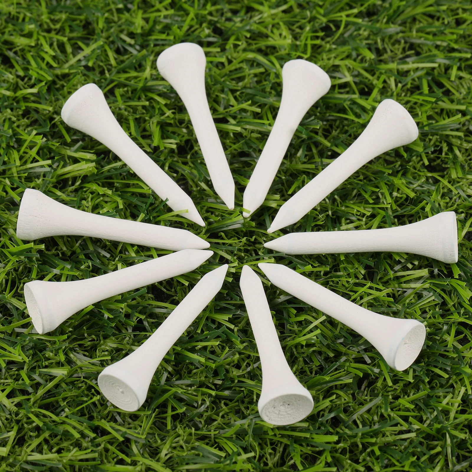 100pcs/lot Wooden Golf Tees 42/54/70/83mm White Golf Ball Maple Wood Tees Outdoor Sports Training Golf Durable Accessories 4