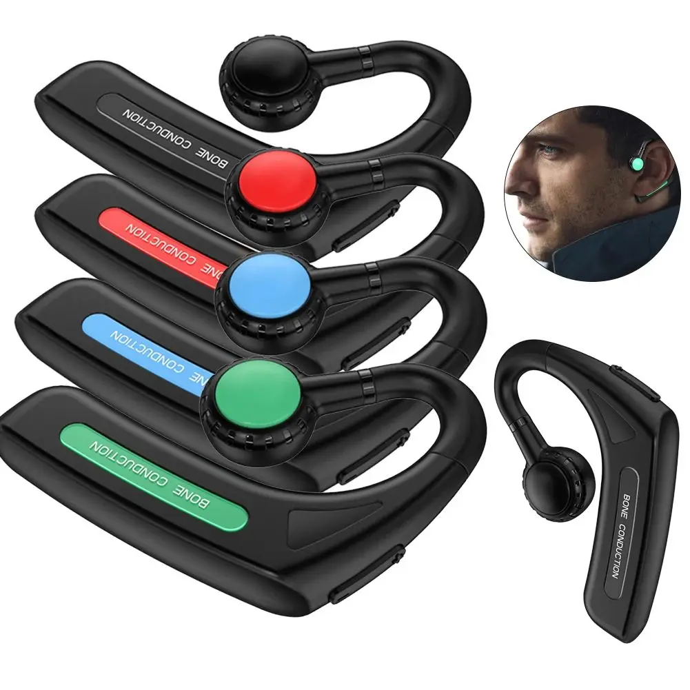 Ear Clip Wireless Headphones Bone Conduction Bluetooth Earphones Sound Hands-free Sport Headset Sports Noise Canceling Headset
