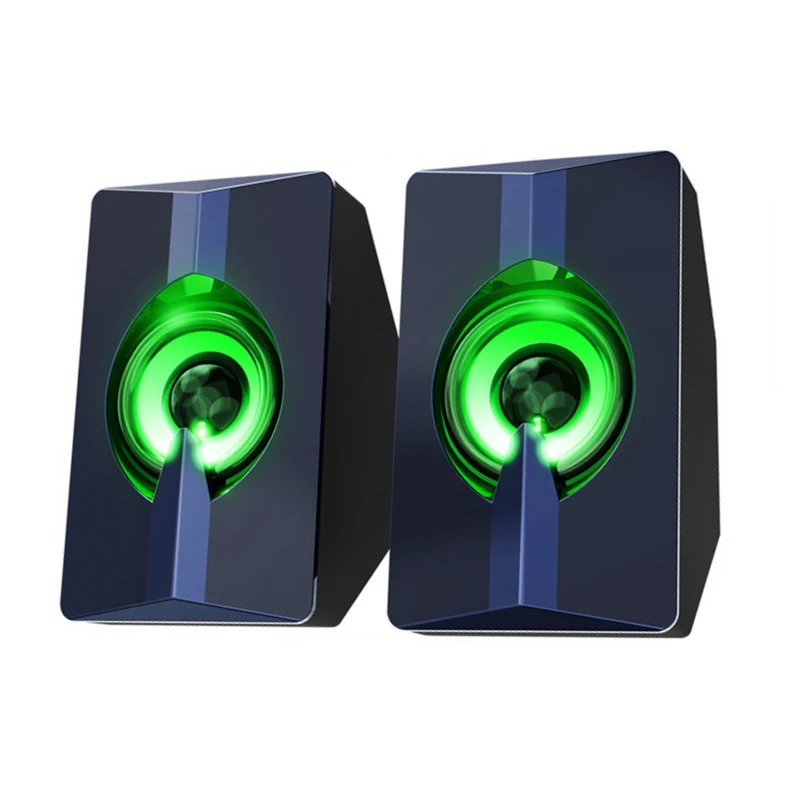 Computer Speakers Colorful Night Light Luminous Mini USB2.0 Desktop Notebook Small Stereo Outdoor Bluetooth Speakers