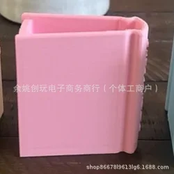Charming 3D Printed Book - Shaped Bookmark Holder - Thoughtful Gift (Pink mini bookshelf)