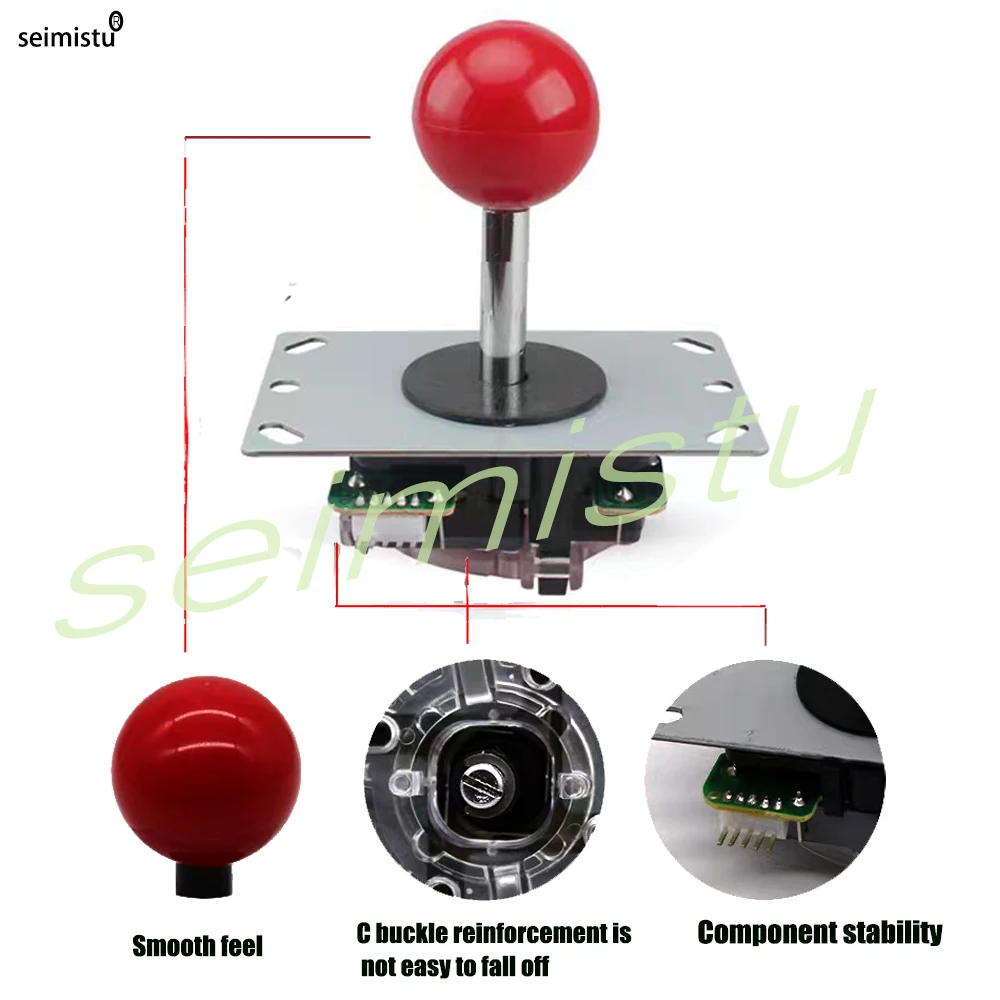 Joystick Copy Sanwa arcade Joystick Para Pc Command Raspberry Pi DIY Contramaterial Neo Geo Arcade Game