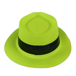 Neon Glowing Party Decor Set with UV Streamers and Fluorescent Accessories - As picture (8PCS hat)
