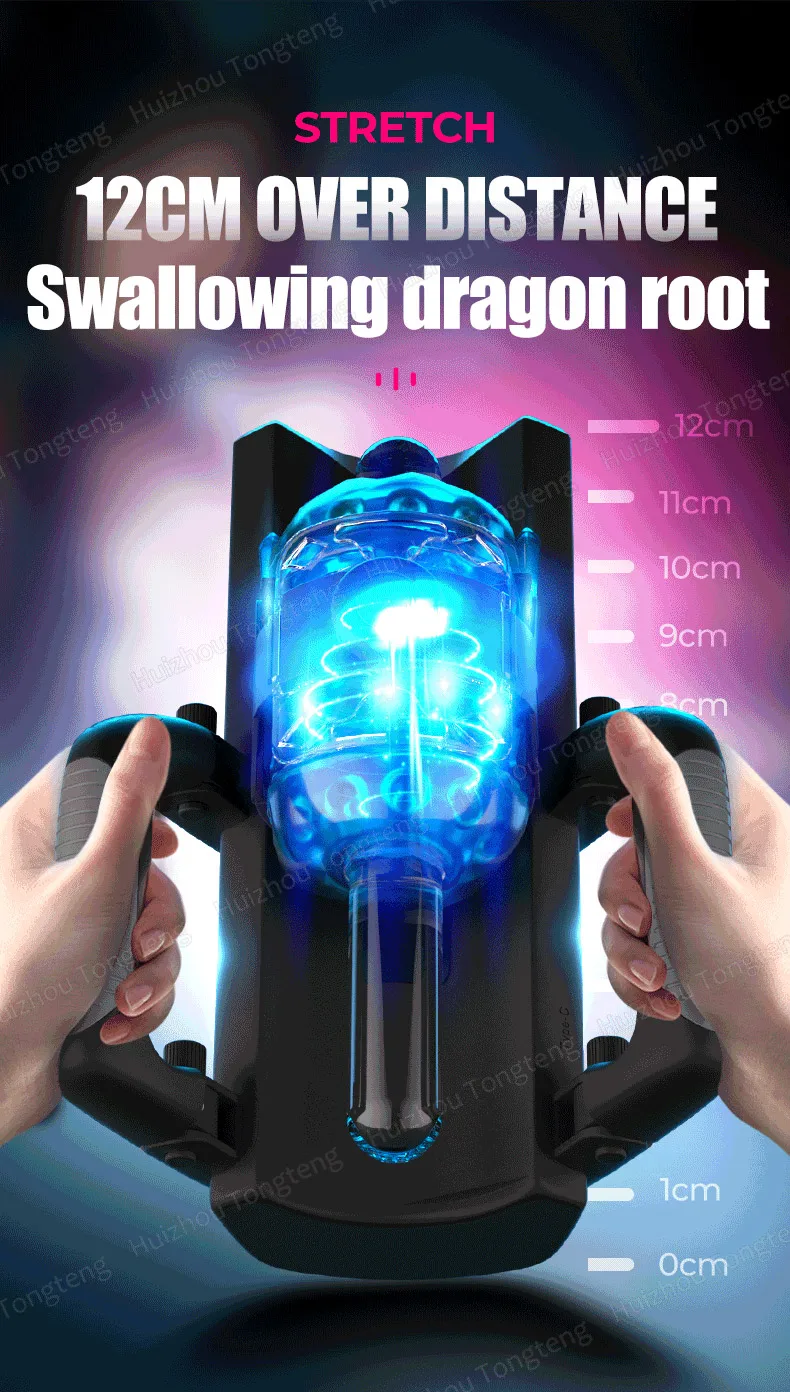 HeartCaptor Electric Male Masturbator Cup Automatic Telescopic Thrusting Handsfree Adult Toy - Details 15