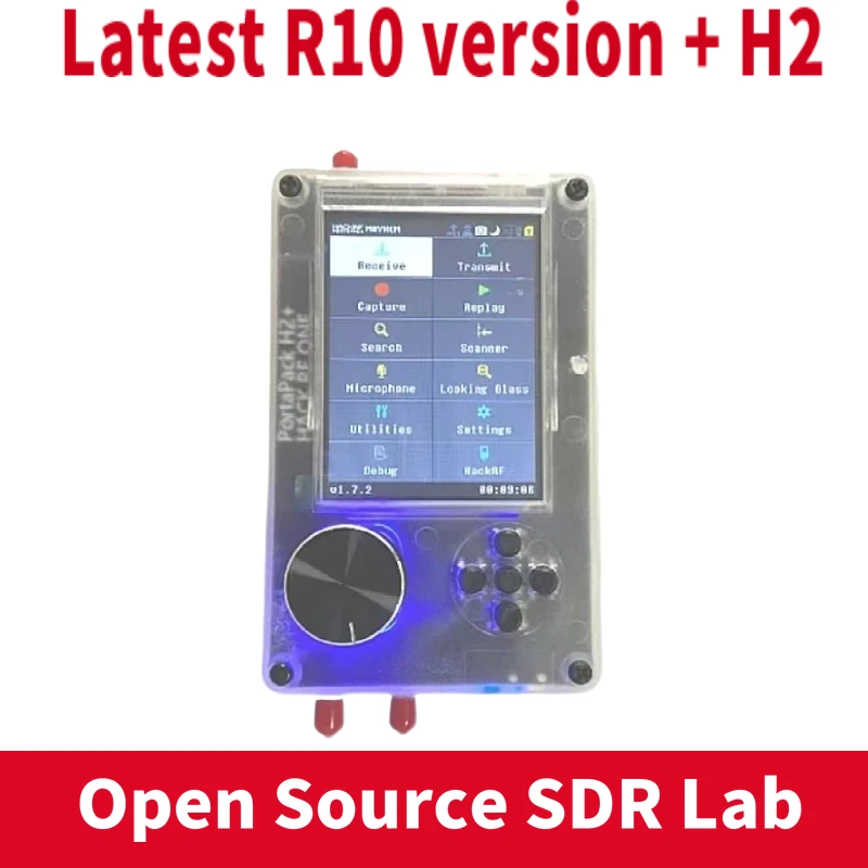 HackRF One R10 Portapack H2 1MHz to 6GHz SDR With Mayhem 2.0.1 Firmware Flashed software defined radio