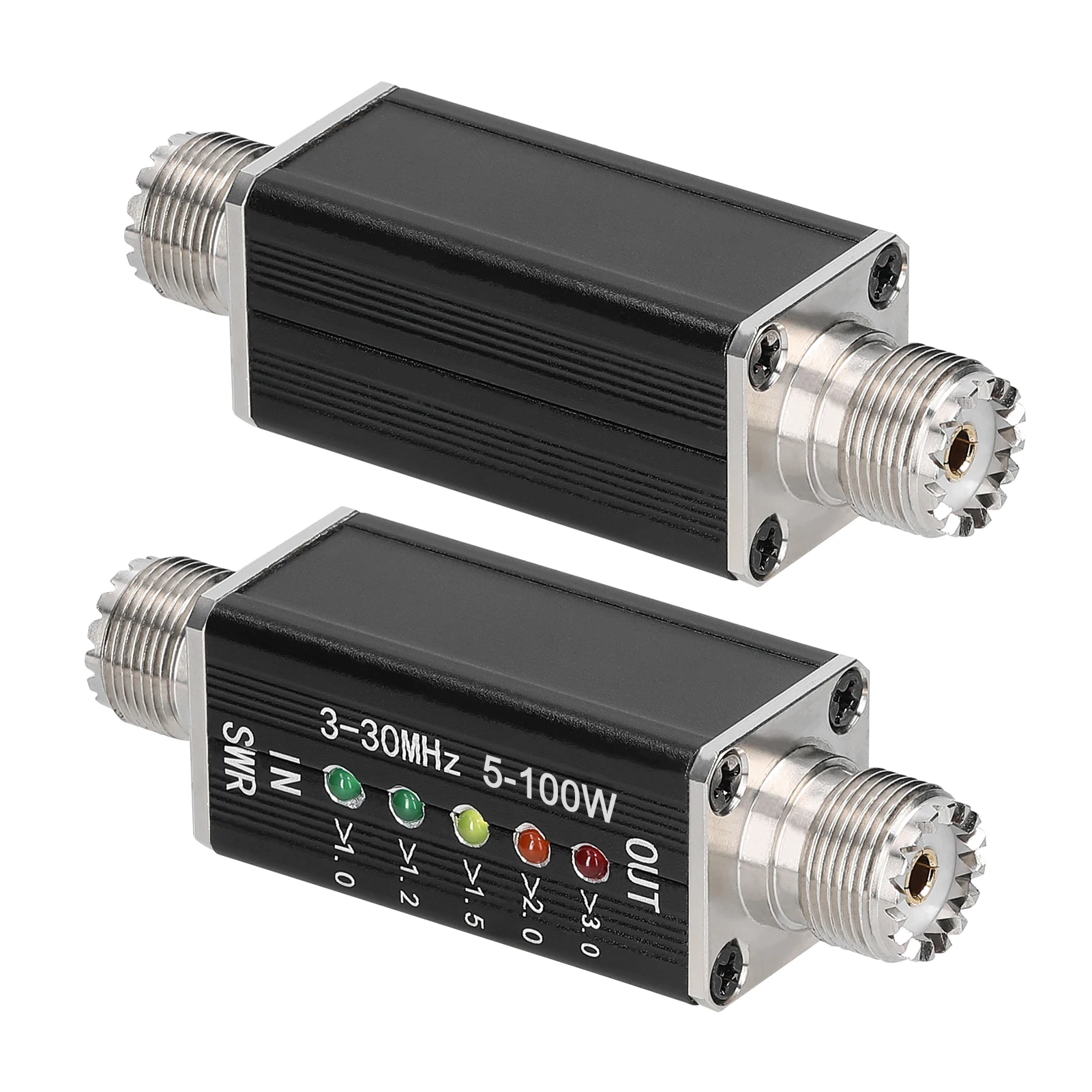 Compteur SWR LED Portable Pour Ondes Courtes - 3-30 MHz, Sans Pile, Pour Radioamateur