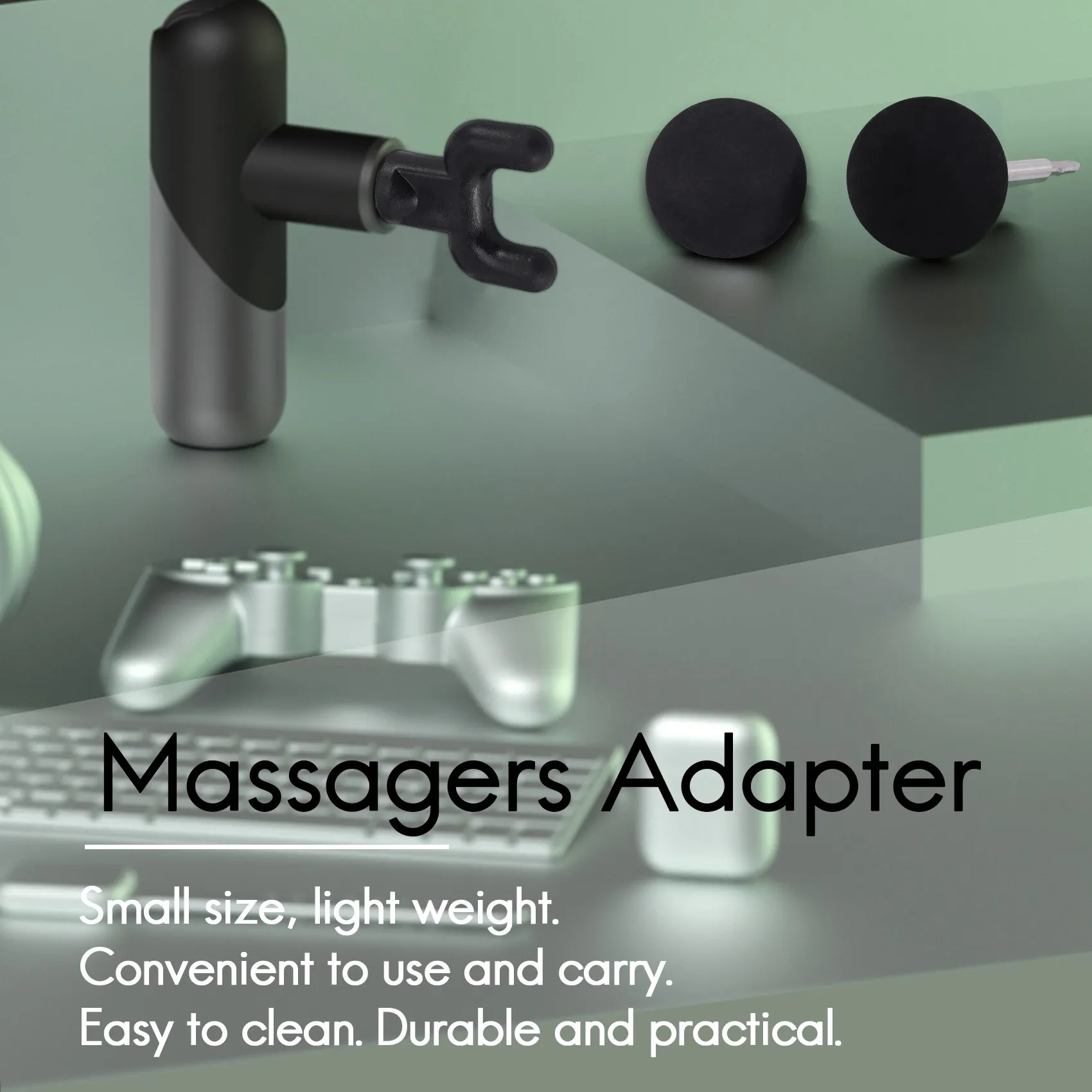 6PCS/Set Muscle Relaxation Massage Jigsaw Electric Massagers Adapter Percussion Massage Tips Kit Attachment Massager 2