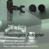6PCS/Set Muscle Relaxation Massage Jigsaw Electric Massagers Adapter Percussion Massage Tips Kit Attachment Massager 2