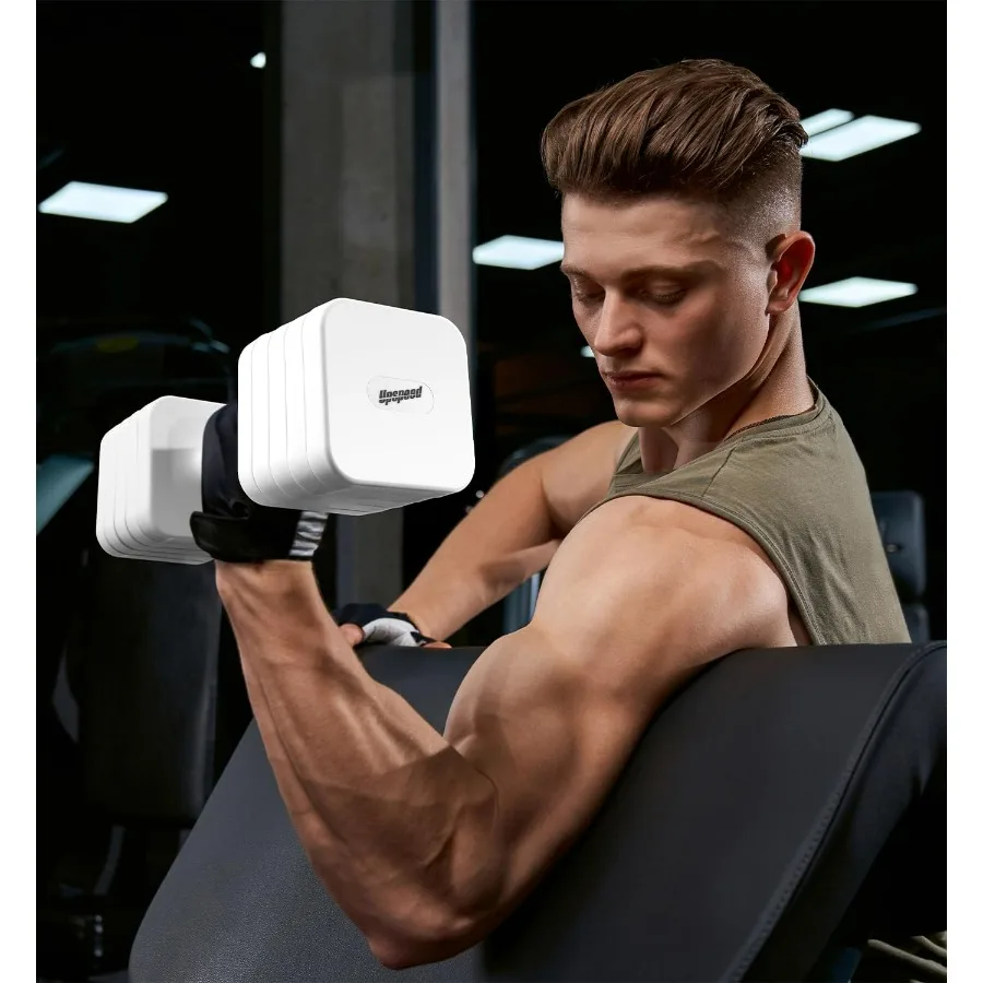 25LB Each [50 LBS Pair] Adjustable Dumbbell Set Free Weights Dumbbells Set for Women Men Hand Weights Sets Adjust Dumbbell Weigh