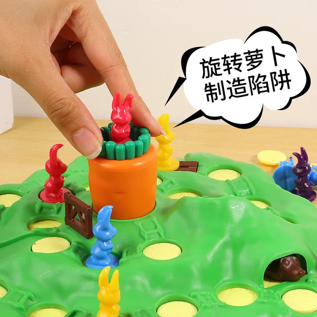 Rabbit Trap Competitive Tablet Board Games Play Chess Family Tortoise and hare Montessori Interactive Educational Toys For Child 5