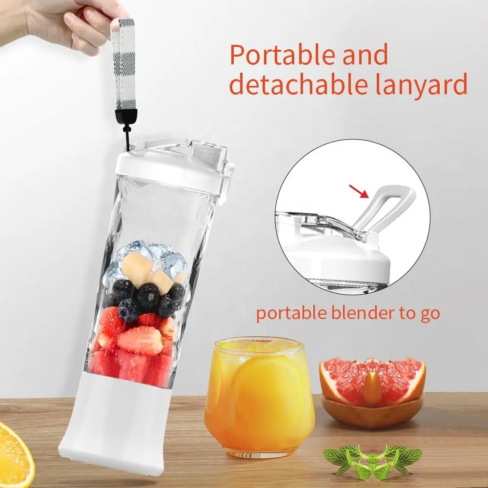 Portable Juicer Blender IPX7 Wireless Fruit Juicer USB Rechargeable 600ml Large Capacity Juice Cup for Sports 4