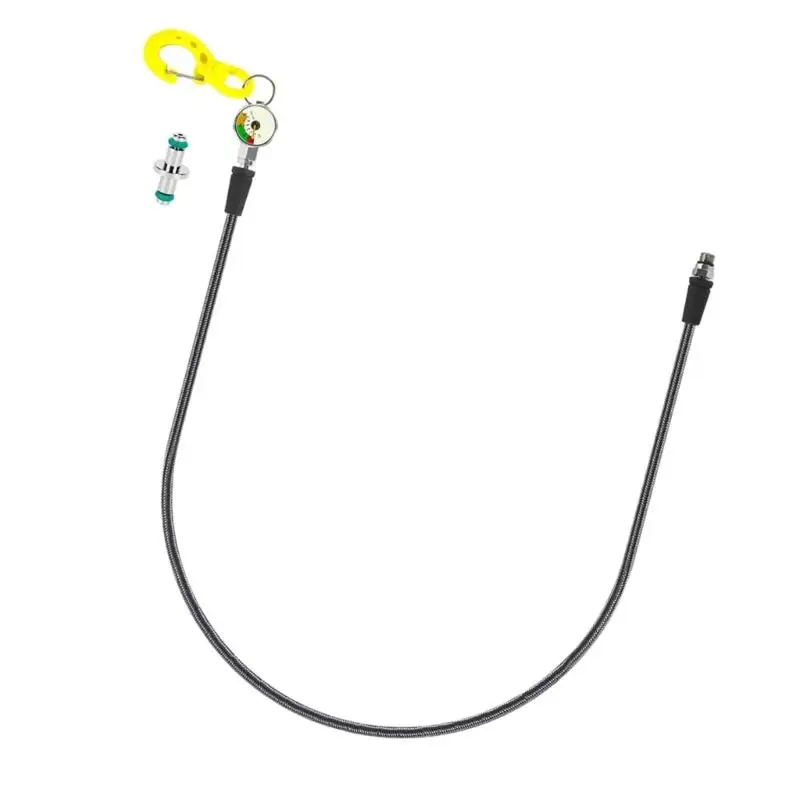 652F 전문 다이빙 장비 고압 탄소 섬유 호스 밤 빛나는