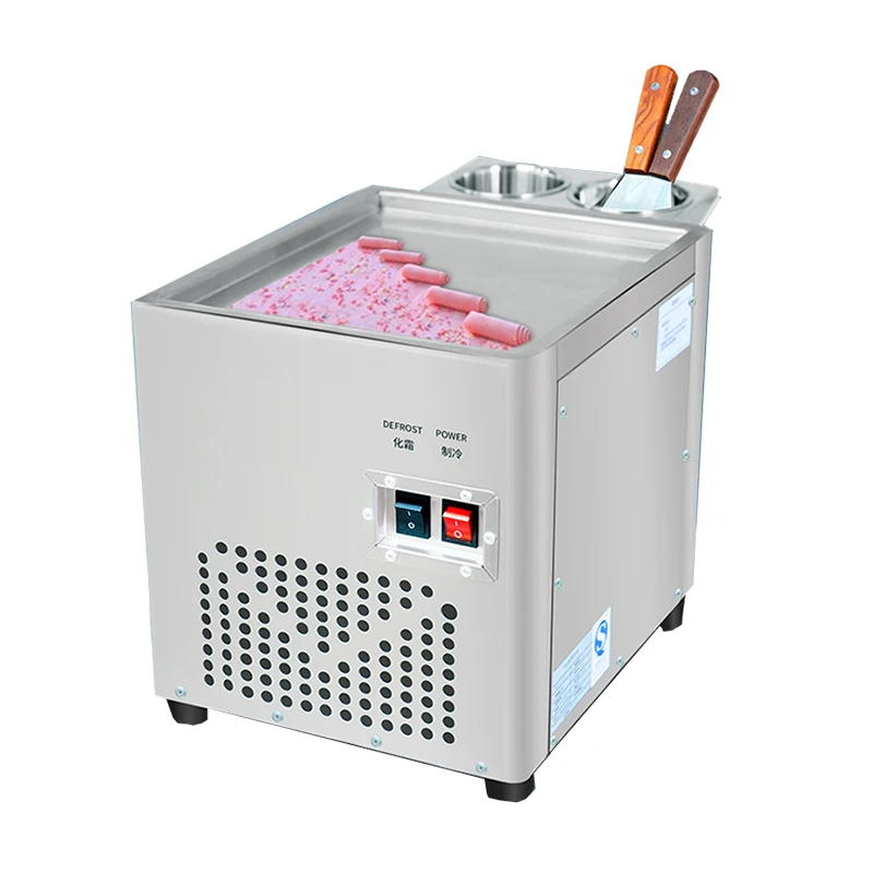 

Desktop Household Fried Ice Machine Fried Ice Cream Rolls Making Machine Frying Yogurt Fruit Smoothie Machine