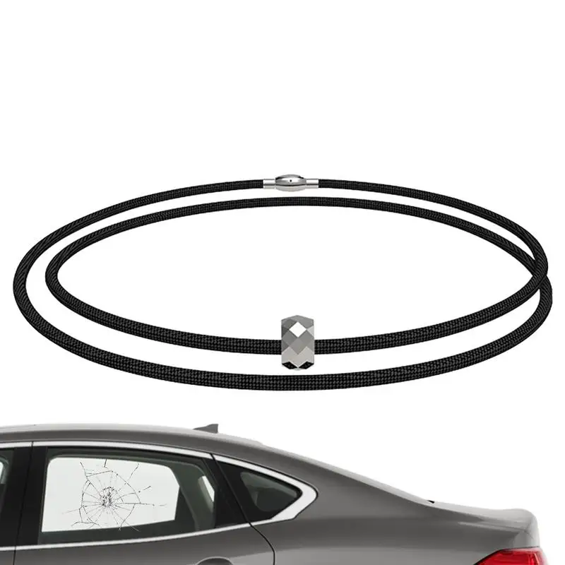 

Автомобильный инструмент для разбивания окон браслет для быстрого выхода автомобиля браслет с бусинами из карбида вольфрама безопасный самоспасательный инструмент для мужчин и женщин