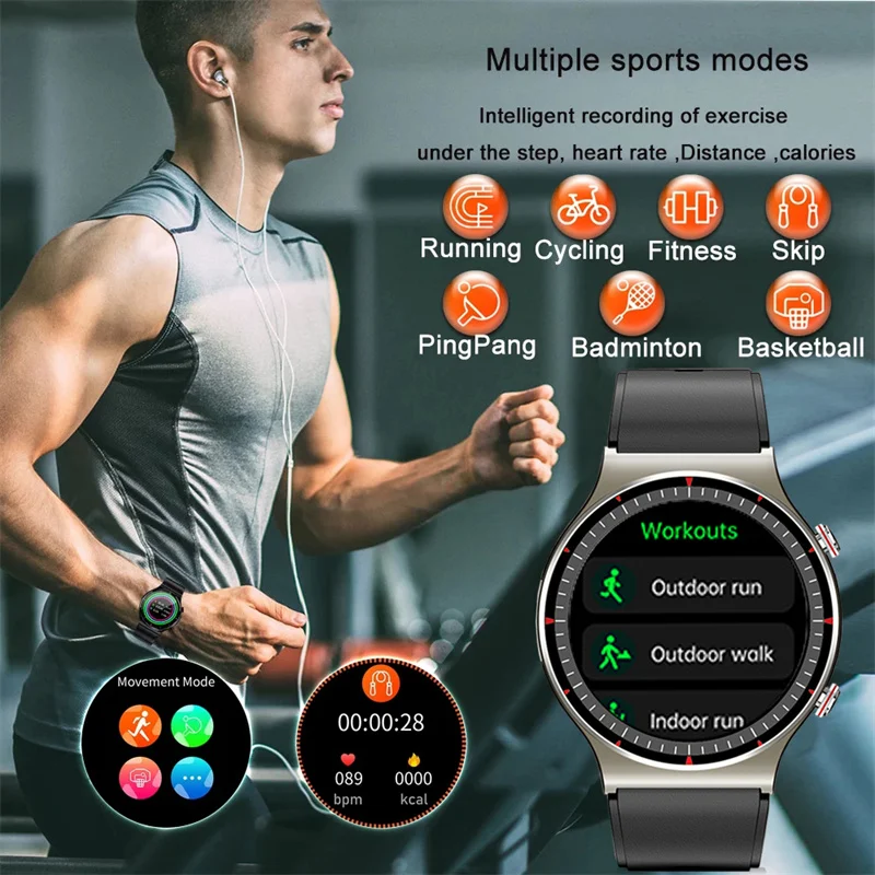 2022 ο ECG + PPG Ʈ ġ  ġ ũ  IP68 ƮϽ ƮĿ Smartwatch  ɹڼ 