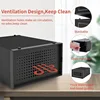 12 Pack Shoe Organizer Boxes, Black Plastic Stackable Shoe Storage Bins For Closet, Space Saving Shoe Holder Sneaker 5