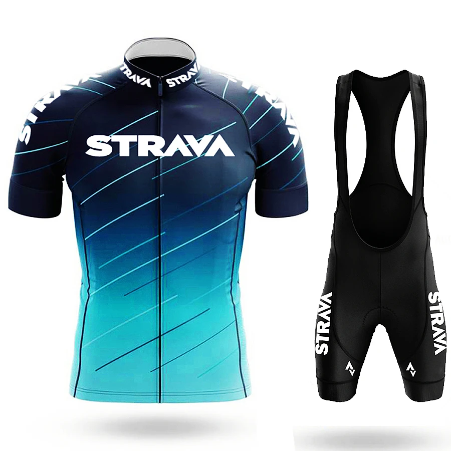 Strava 사이클링 세트, 자전거 유니폼, 사이클링 저지 세트, 로드 바이크 저지, MTB 자전거 착용, 클래식 사이클링 의류 슈트, 여름
