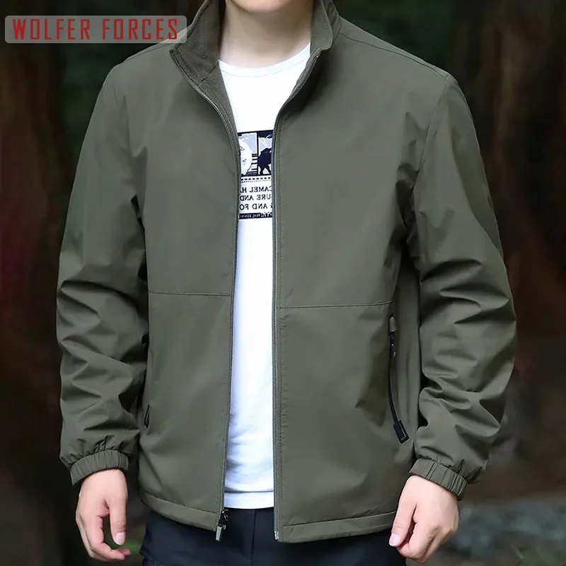 Fashion Casual Male Winter Coat Work Jacket Jacket Heavy Oversize Military Techwear Windbreaker Sportsfor Trekking