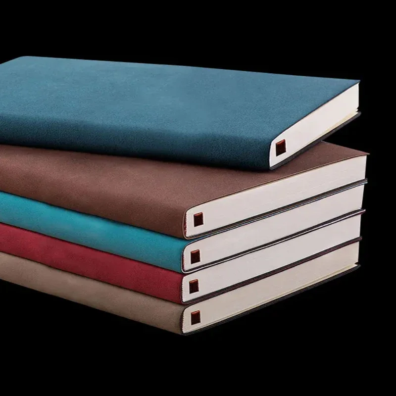 Elegant A5 Soft Suede Leather Notebook - 10 Vibrant Colors, Lined Journal with Premium Pages, Perfect for Work, Study, or Gifts