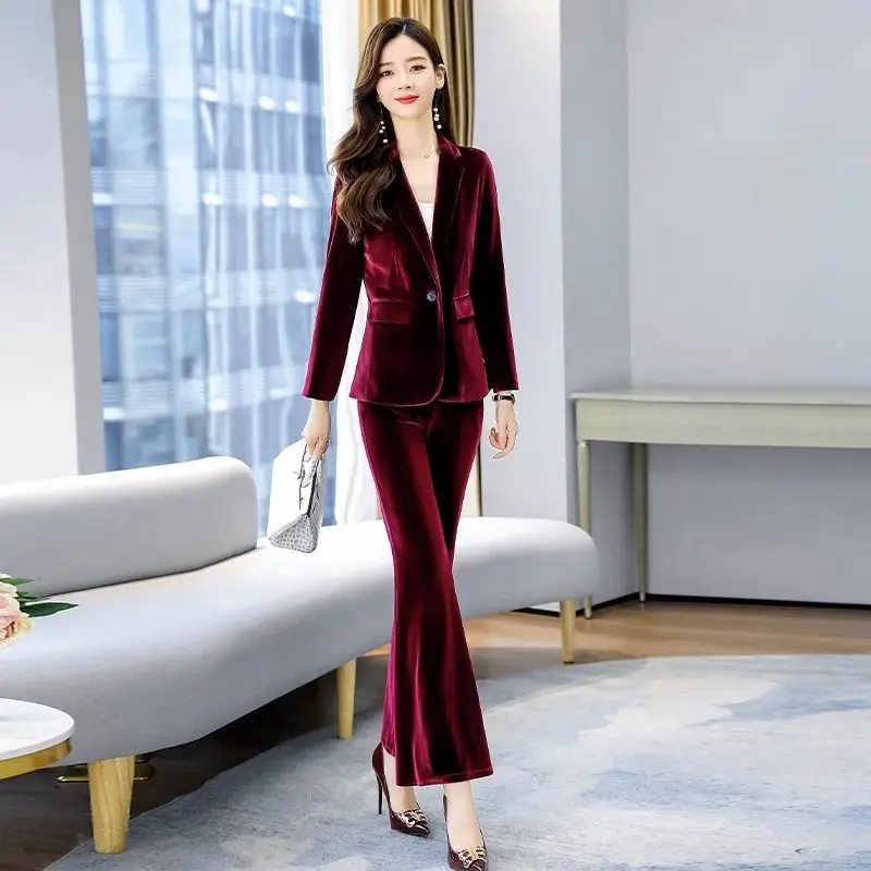 Completo Felpa Cappuccio Tuta Donna In Velluto Minetom - 2 Pezzi Felpa Con Zip E Pantaloni
