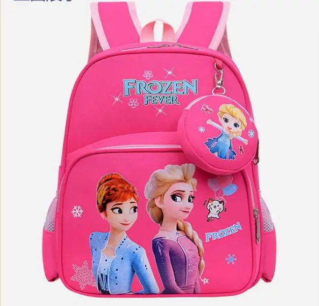 Disney Frozen Elsa New Kindergarten Schoolbag Cartoon Boys and Girls Backpack Cute Baby Schoolbag for Primary School Students 3