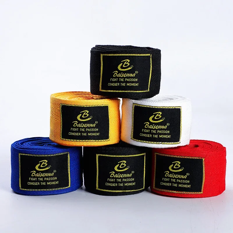 Sport Boxing Elastic Hand Wrap for Sandbag Training Martial Arts Wrist Protection Thai Muay Fight Binding Band Pair